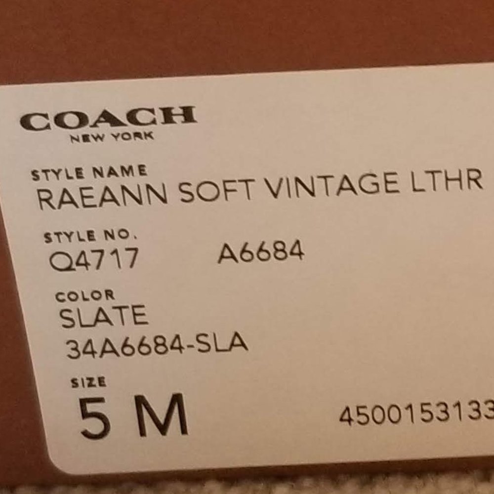 Coach Raeann Soft Vintage Leather Sneakers - Sz 5 - Picture 8 of 9